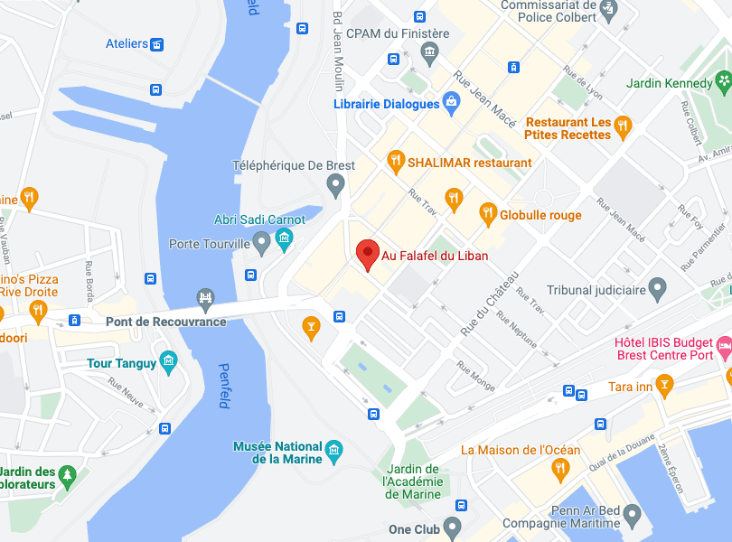 Localisation du restaurant sur google maps